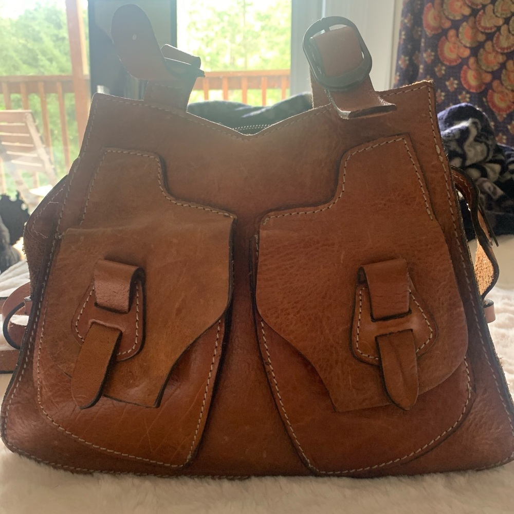 Rare Patricia Nash boho leather bag